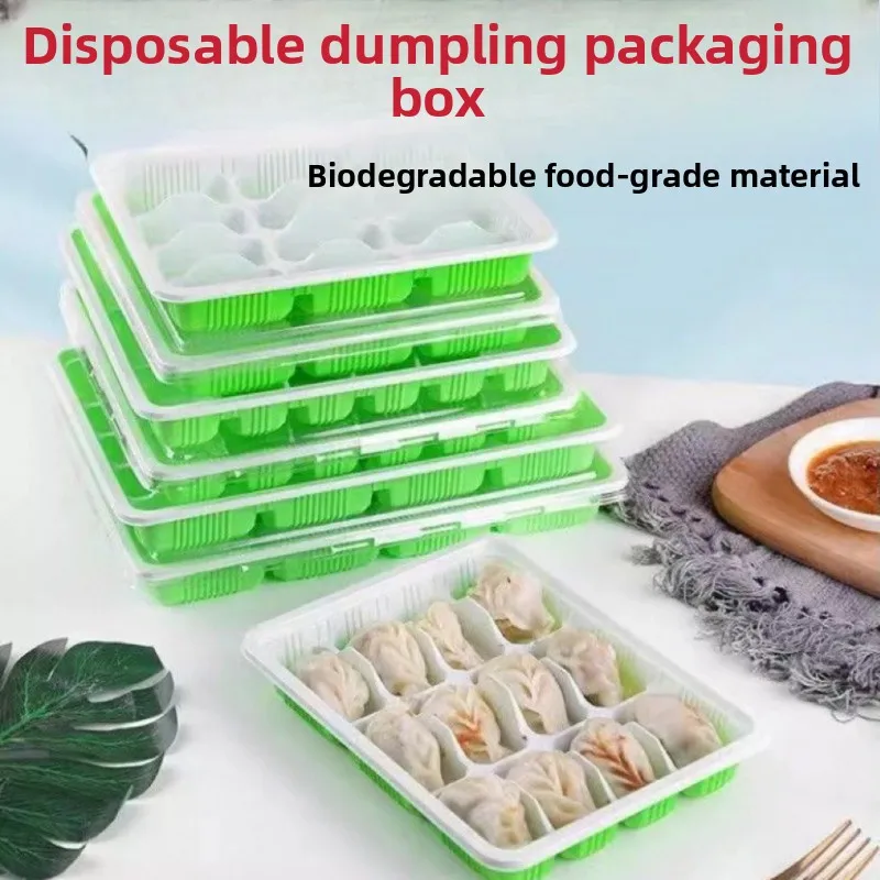 

Disposable Dumpling Box Takeaway Special Uncooked Dumpling Storage Box id Food ade Qui Freezing Dumpling Paagi...