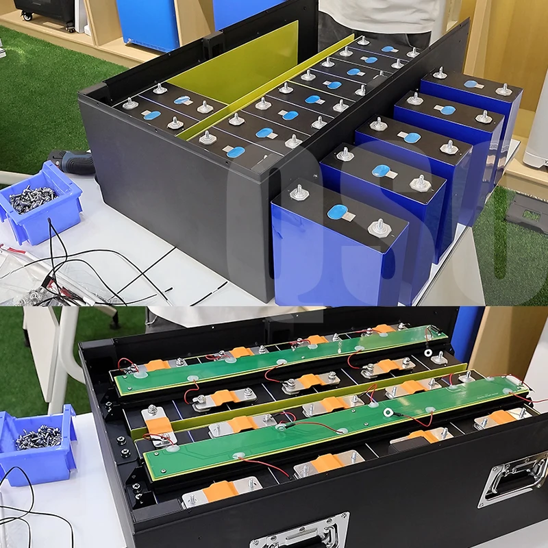 280 314 Ah 320Ah لتقوم بها بنفسك عدة 15kwh Dyi 48V Lifepo4 علبة البطارية مع 16S 200A V19 JK Bms 48V صناديق بطارية ليثيوم أيون رفوف