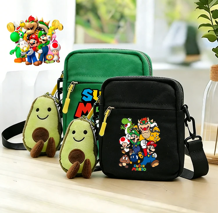 

Cute Marios Game Crossbody/shoulder Bag Boys Sports Small Square Hand Case Man Travel Messager Bag Kids Party Game Birthday Gift