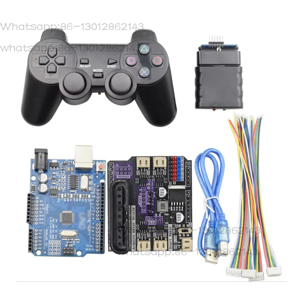 PS2 controller RC with DC motor drive board, used for Mecanum intelligent robot wheels, automotive arm robots, DIY RC toy parts