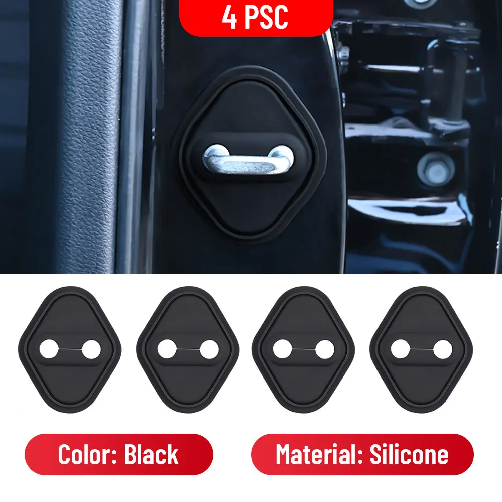 Car Door Lock Cover Guard Caps Universal Anti Rust Scratch Guard Trims for Auto Door Latch Striker For MAZDA 3 2012 - 2024 2025
