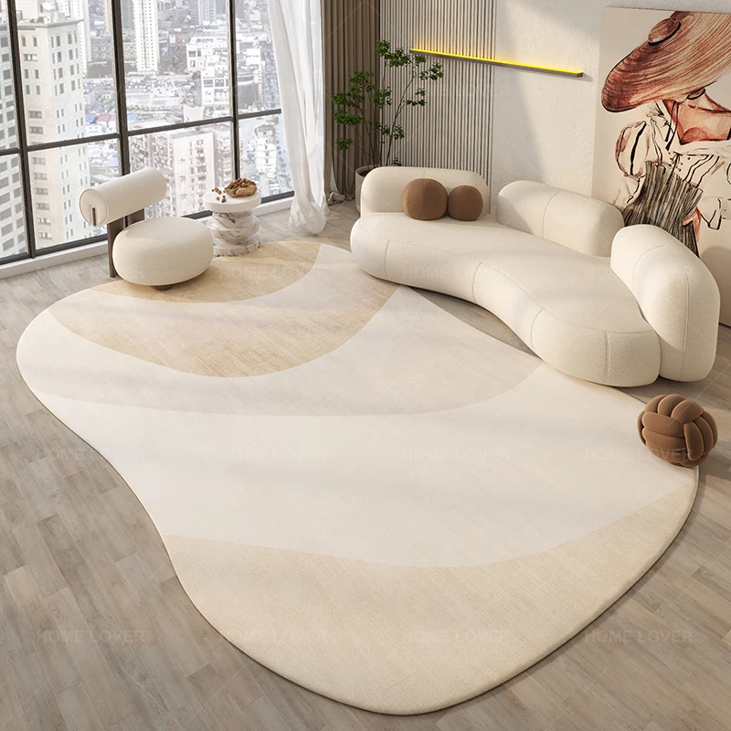 Fashion irregular special-shaped living room carpet luxury modern bedroom home sofa coffee table mat