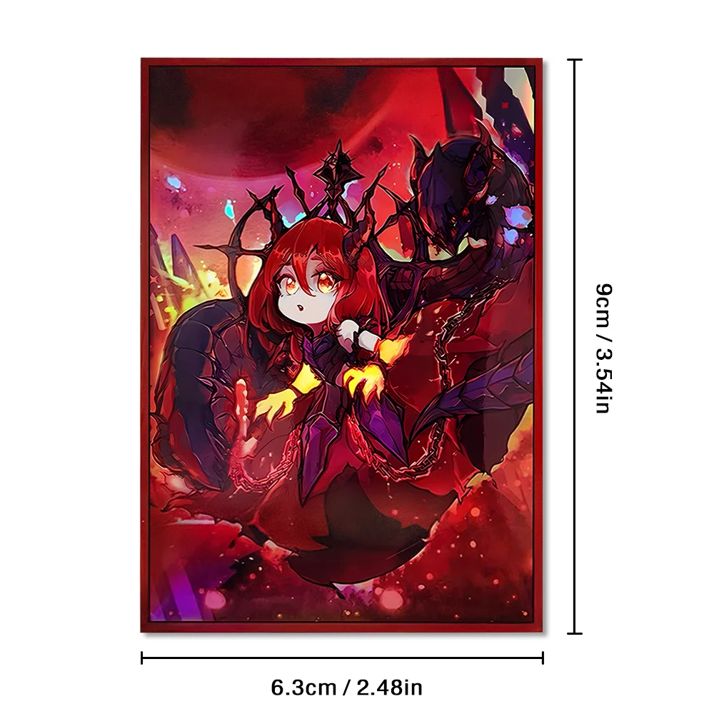 50pcs 63x90mm Anime Card Sleeves Promethean Princess Bestower of Flames Board Game Trading Card Protector for YGO