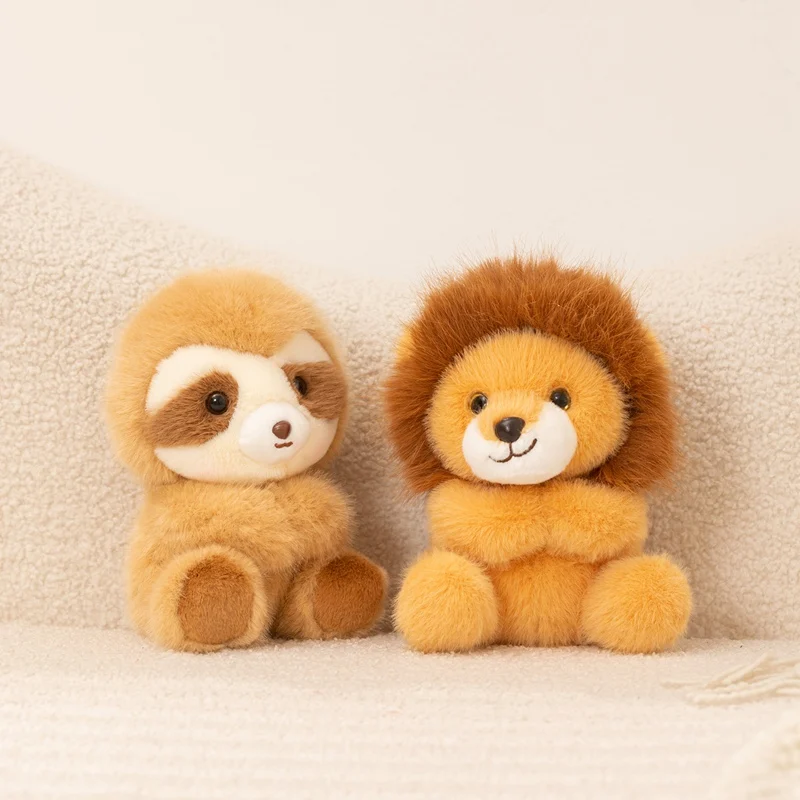 New Cute Stuffed Animal Lion Plush Doll Sloth Plush Toy Plushies Soft Doll Room Decor Gift