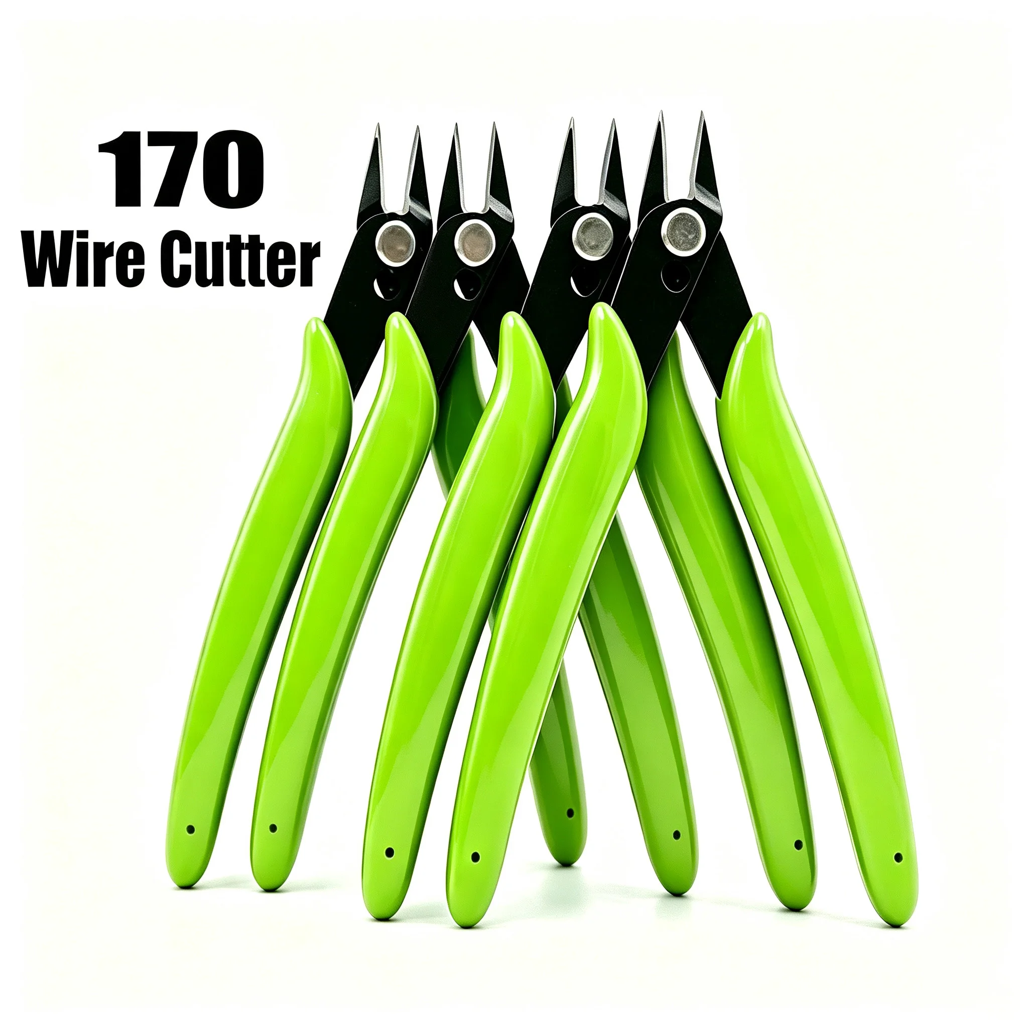 170 Diagonal Cutting Pliers 65# High Carbon Steel Wire Cutter Flush Nipper for PCB Model DIY Electronic Repair Hand Tool