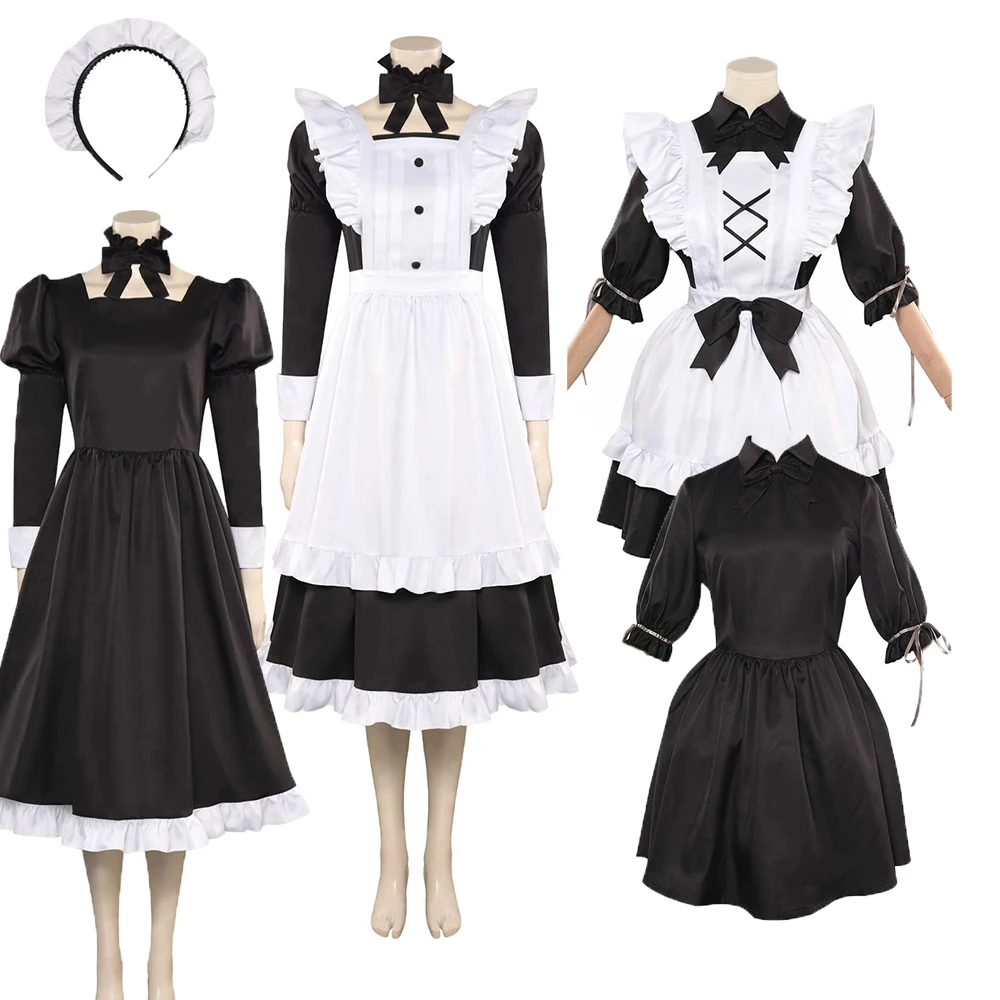 

Lolita Maid Cosplay Kawaii Cute Maid Dress Adult Women Roleplay Outfit Fantasy Outfits Female Halloween Dress Up Party Clothes