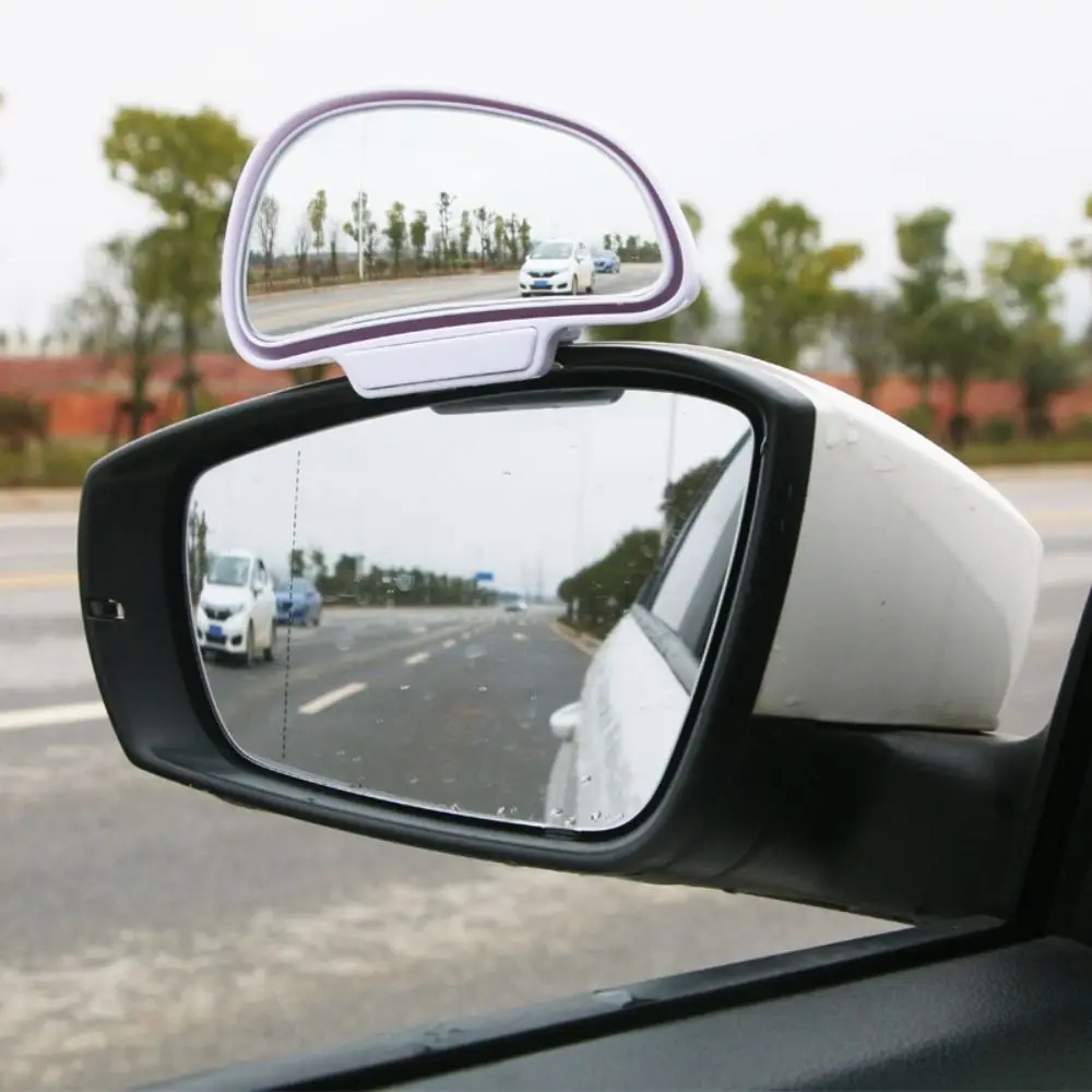 Car Mirror 360 Degree Adjustable Wide Angle Side Rear Mirrors Blind Spot Snap Way for Parking Auxiliary Rear View Mirror