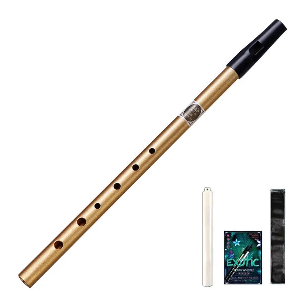 

6 Hole Flute C/D Key Irish Whistle Ireland Tin Penny Whistle Metal Flute Instrument Woodwind Musical Beginners Accessories