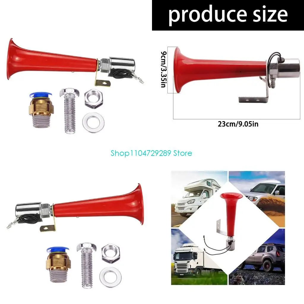 

D8KE High Output Air Horn Marine Horn Plastic Construction Easy Mount Boat Trumpet