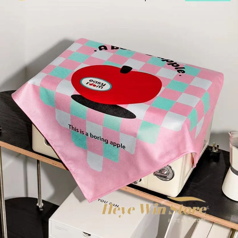 Apple Dustproof Cover Cloth Oven Air Fryer Microwave Oven Square Towel Dustproof Household Tea Cup Small Tea Tray Cover Cloth