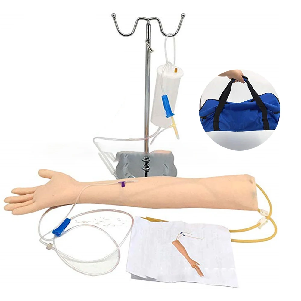 Intravenous Practice Arm Kit PVC High Simulation Nurse Blood Drawing Practice Injection Model Asmr Medical School Supplies