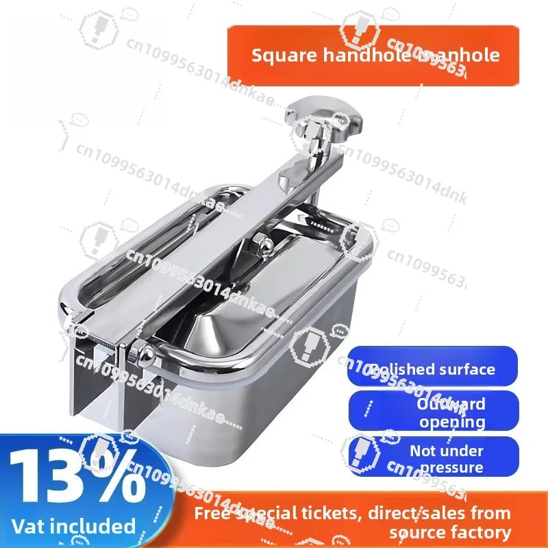 304-stainless-steel-square-manhole-hand-hole-food-grade-rectangular-quick-opening-mirror-manhole-cover-can-side-feeding