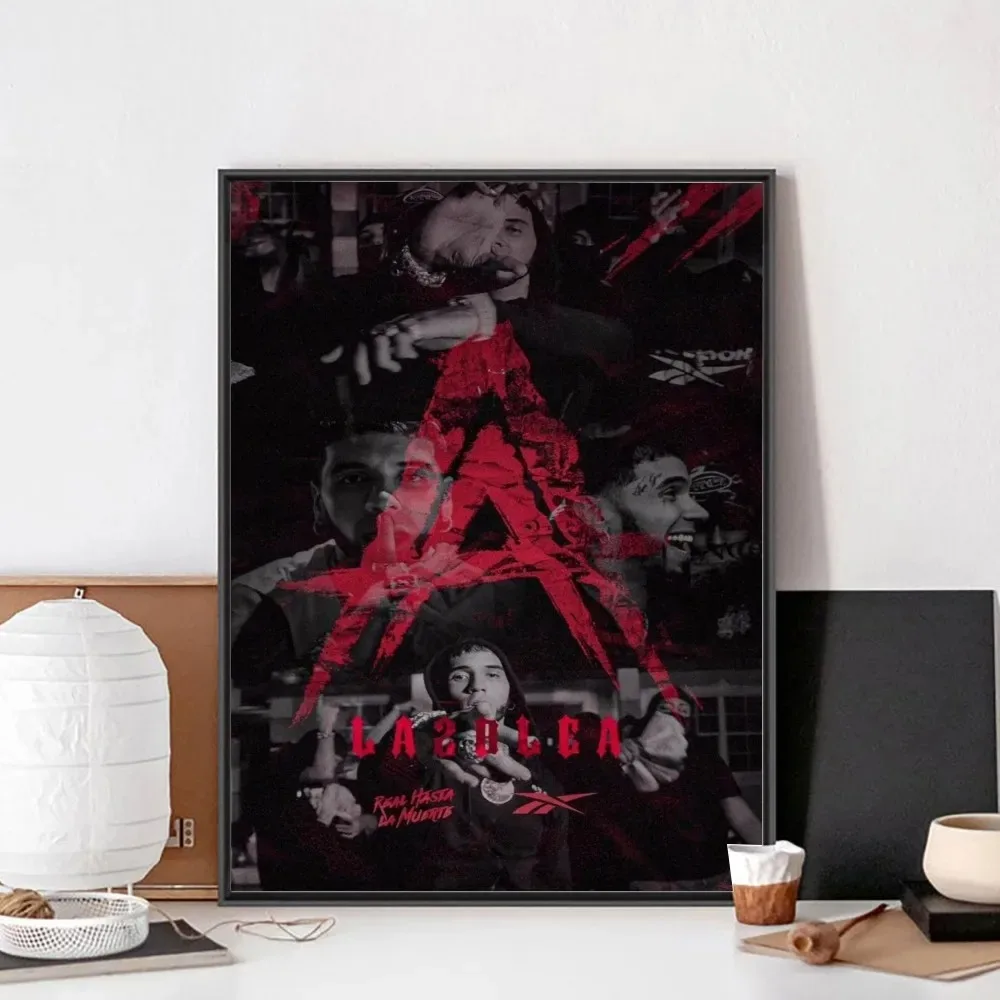 Poster Lengket Film Hip Hop Rapper Anuel AA Poster Canvas Painting Poster Vintage Poster Wall Art Painting Bedroom