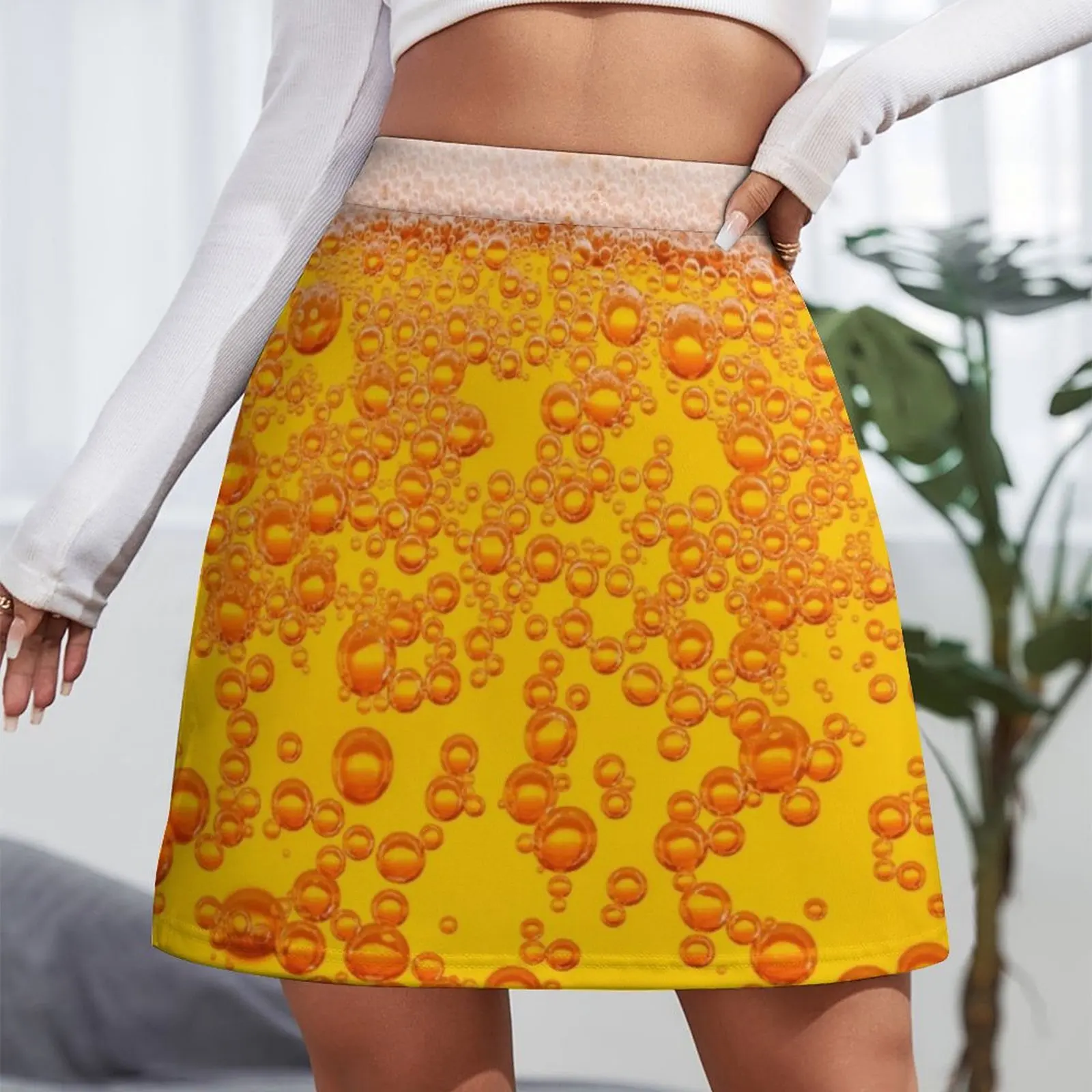 beer Mini Skirt sexy skirt Skirt satin