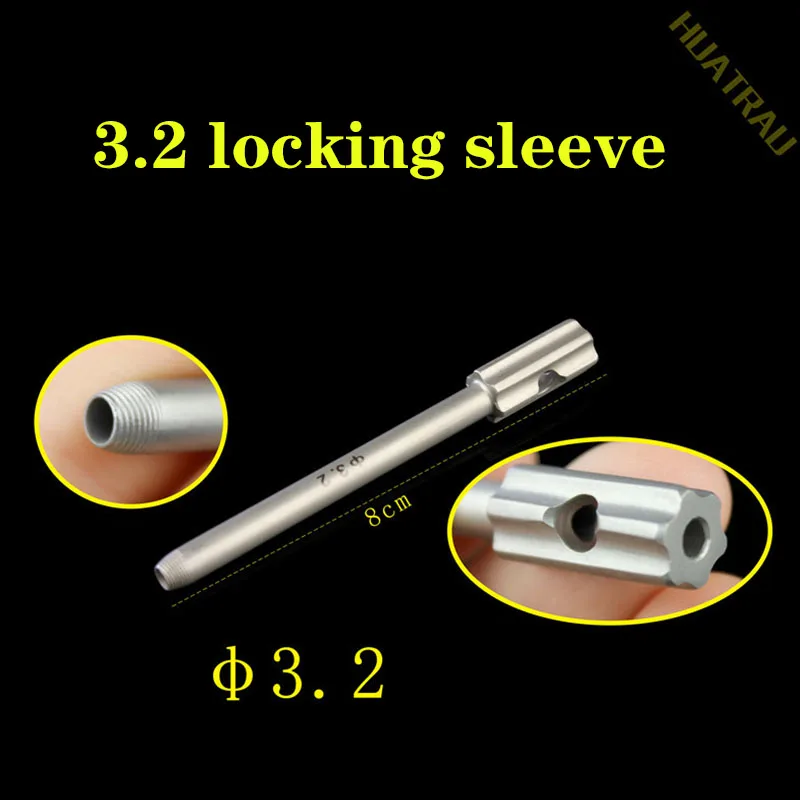 

3.2 drill bit guider locking bone plate sleeve orthopedic instrument medical sheath threaded guide 4.5 screw drill hole cathete