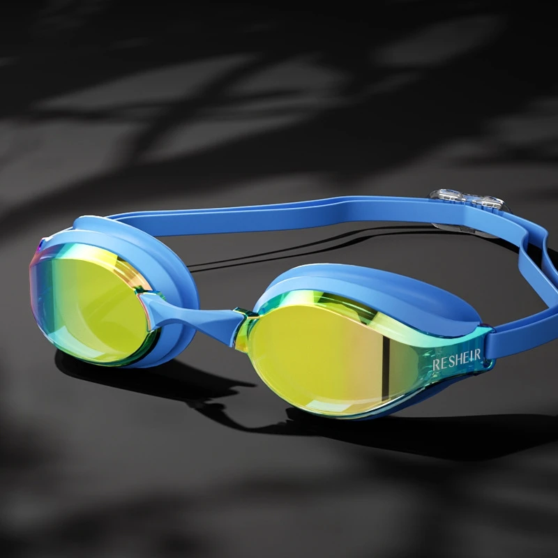 HD Wide-Angle Professional Racing Swim Goggles For Adults Waterproof Anti-Fog Adjustable Strap Training Competition Swim Glasses