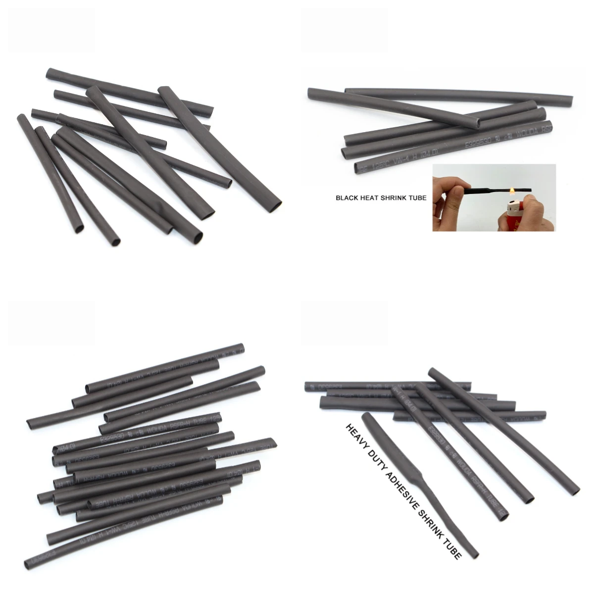 1.0mm Silicone Rubber Heat Shrink Tubing Insulating Protective Sleeve