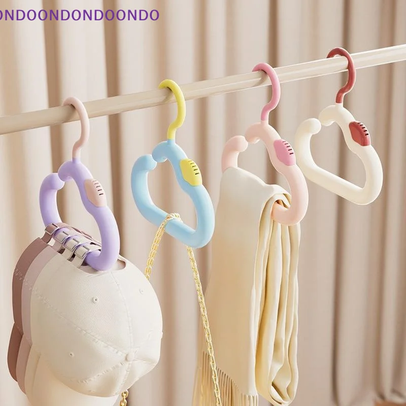 2PCS Space Saving Dopamine Aroma Cloud Hook Plastic Hanging Hat Storage Hanger Anti Slip Colorful Bag Hanging Rack Home Use