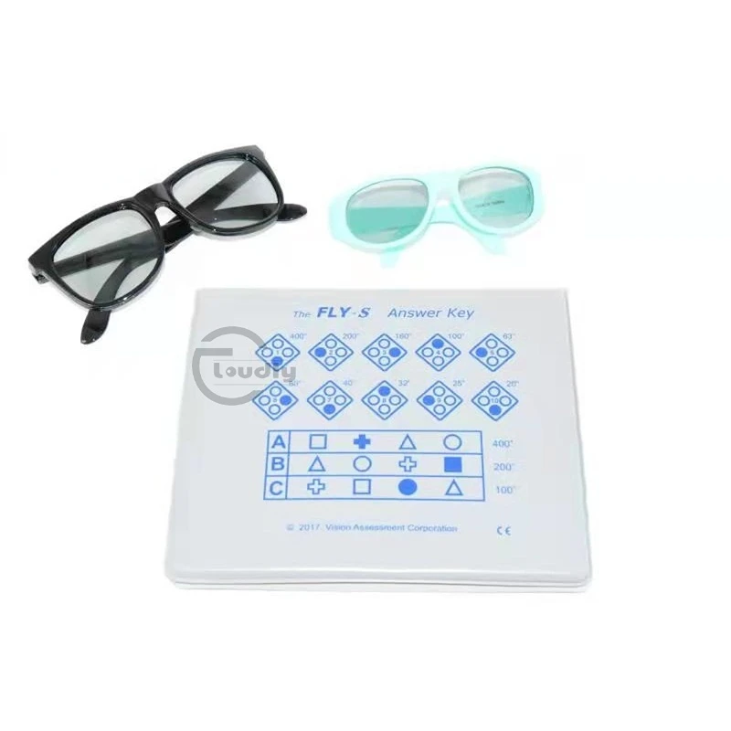 Optical Equipment Optometry Stereo Fly Vision Test (SO001) for Evaluation of Gross Stereopsis and Fine Depth Perception