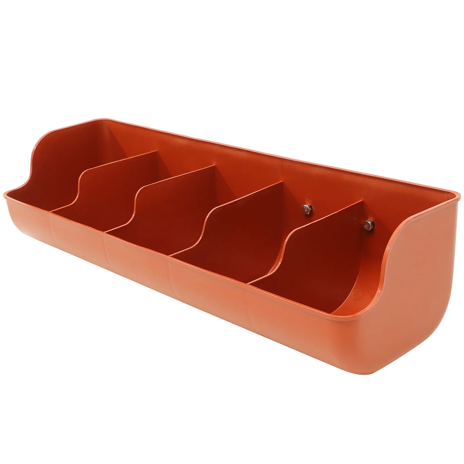 Cereal Dispenser Piggy Trough Feeding Piglet Drinking Fountain Compartment Manger Orange Plastic Feeder Livestock Pannage