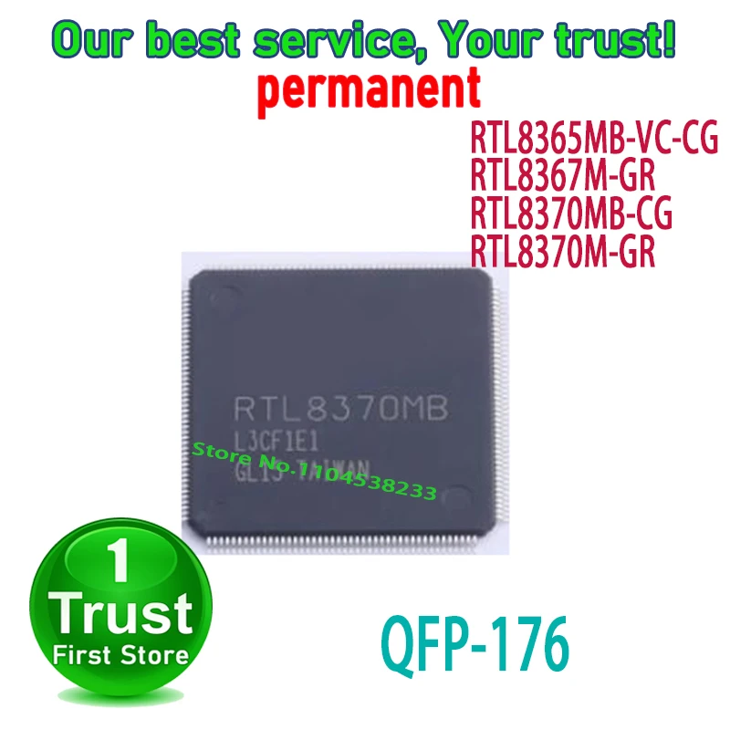 5PCS/LOT RTL8365MB-VC-CG RTL8367M-GR RTL8370MB-CG RTL8370M-GR QFP176 NEW and Original in Stock