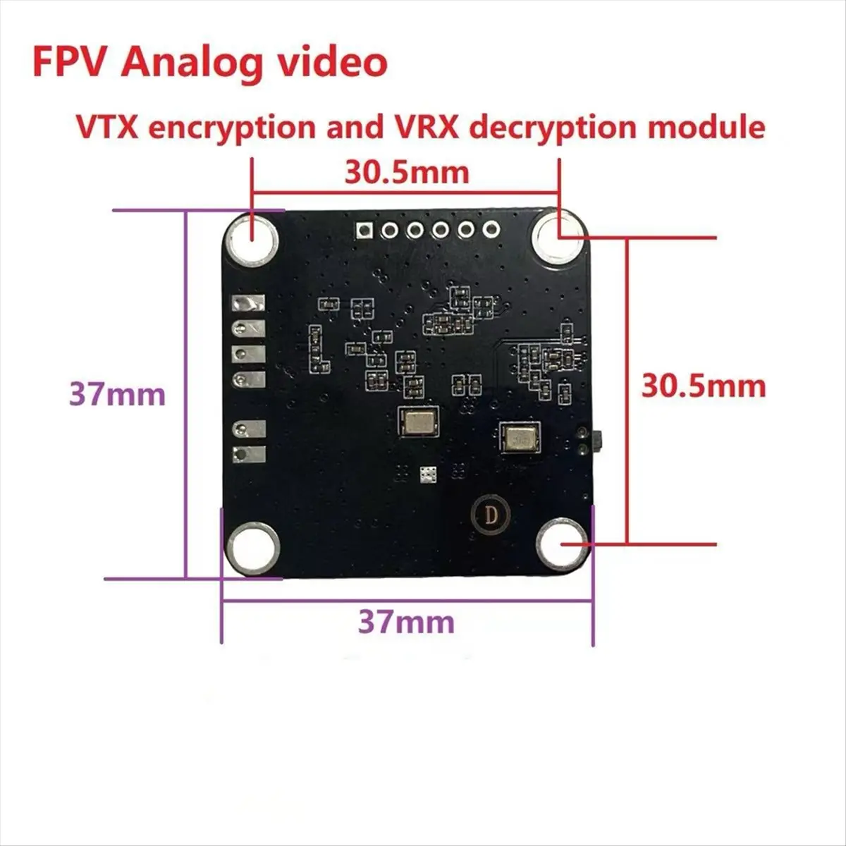 T664C-FPV VTX Encryption Module FPV VRX Decryption Module Full-Band Analog Video VTX VRX for FPV RC Drone HOT