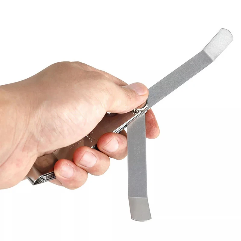 16 Blades Metric Feeler Gauge 0.05-1.0mm Curved Valve Offset Meansurement Tool for Spark Plug Gap Valve Tappets image 4