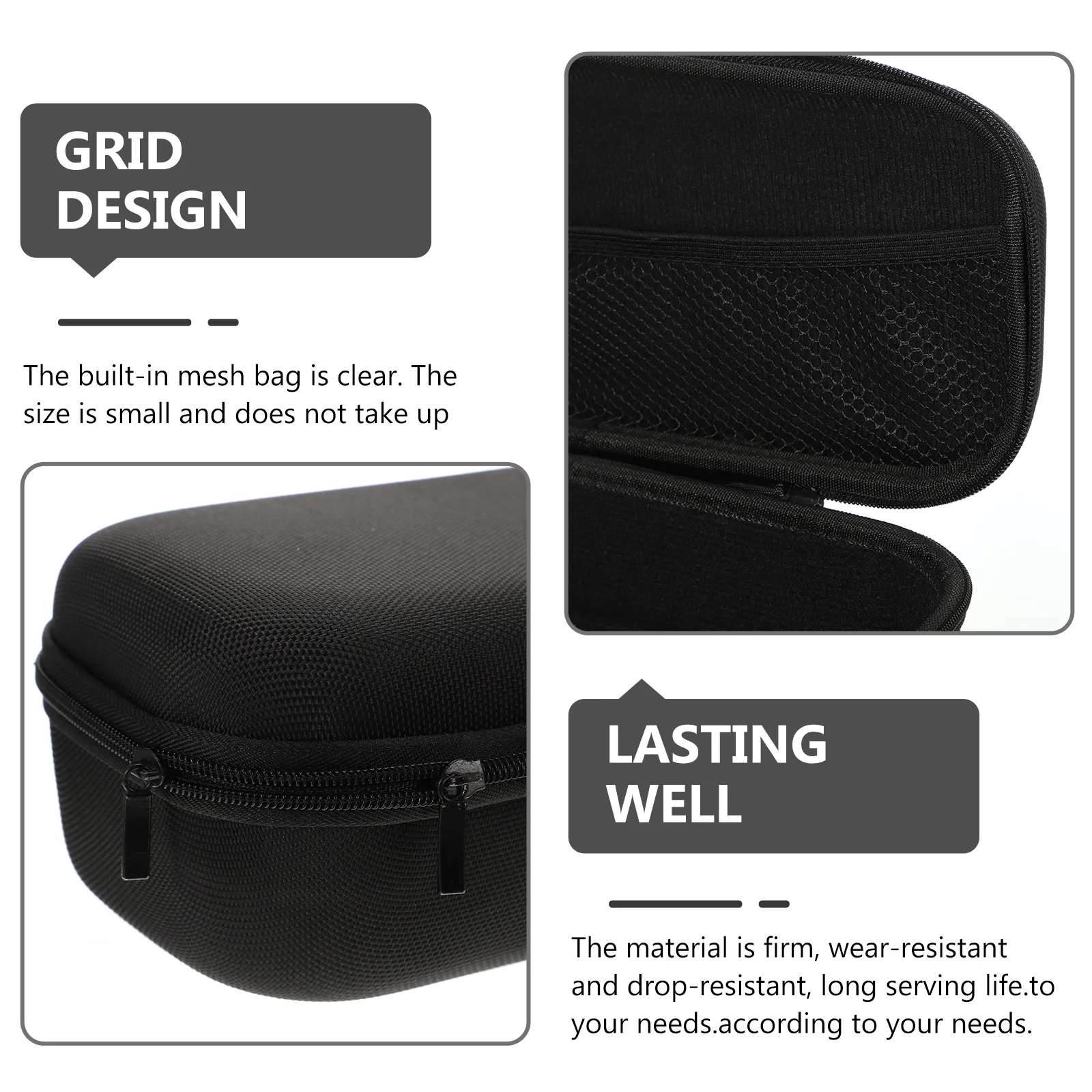 

1Pcs Microphone Case Simple Microphone Bag Strong Material Large Internal Space Storage Pouch for Mic and Digital Devices Travel