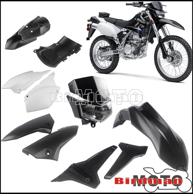 Plastic Full Fairing Cover for Kawasaki KLX250 D-Tracker X 250 KLX250S  Fender Radiator Shroud Side Cover Number Plate Panel Cowl - AliExpress  201355758