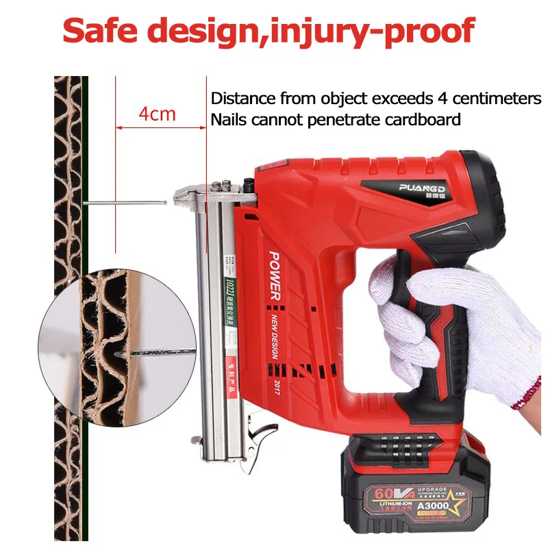 New High Power Electric Rechargeable Wood Nail  hine  F30 Li-ion Battery Portable Cordless Framing Nailer