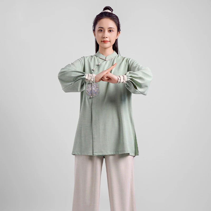 Women's Elegant Martial Arts Clothes Tai Chi Uniform Kung Fu Performance and Competition Costume Traditional Chinese Style