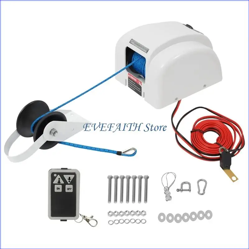 

124B Marine Anchoring Winch Electric Drive Compact Design Corrosion Proof Metal Build