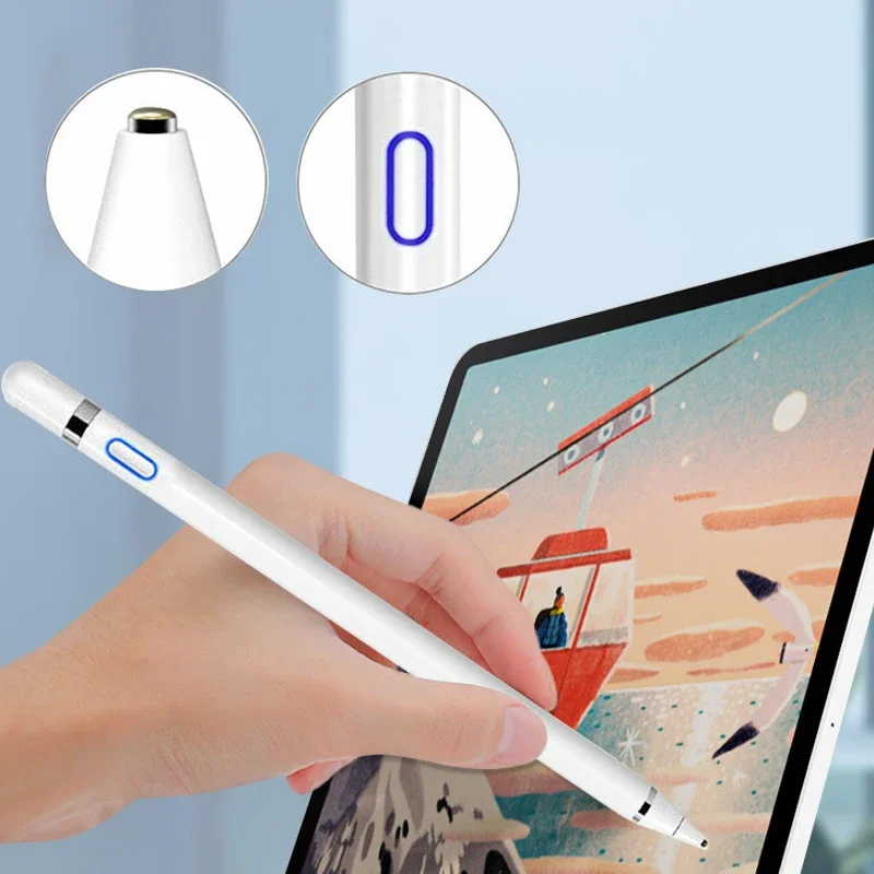 A9 Plus Stylus Capacitive Touch Pen for Samsung Galaxy Tab A8 X200 A7 10.5 S6 Lite S8 S9 FE Ultra A7 USB Charging Tablet Pencil