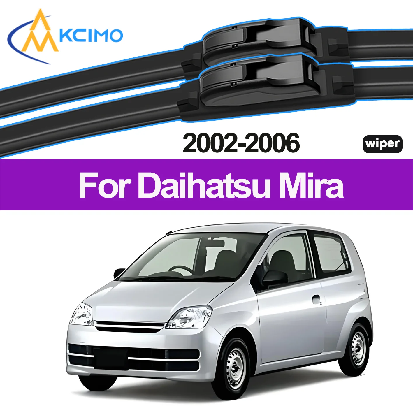 

KCIMO 2pcs Quality Windscreen Silent Rain Brush for Daihatsu Mira L250/L260 2002-2006 Daihatsu Charade Daihatsu Cuore Perodua