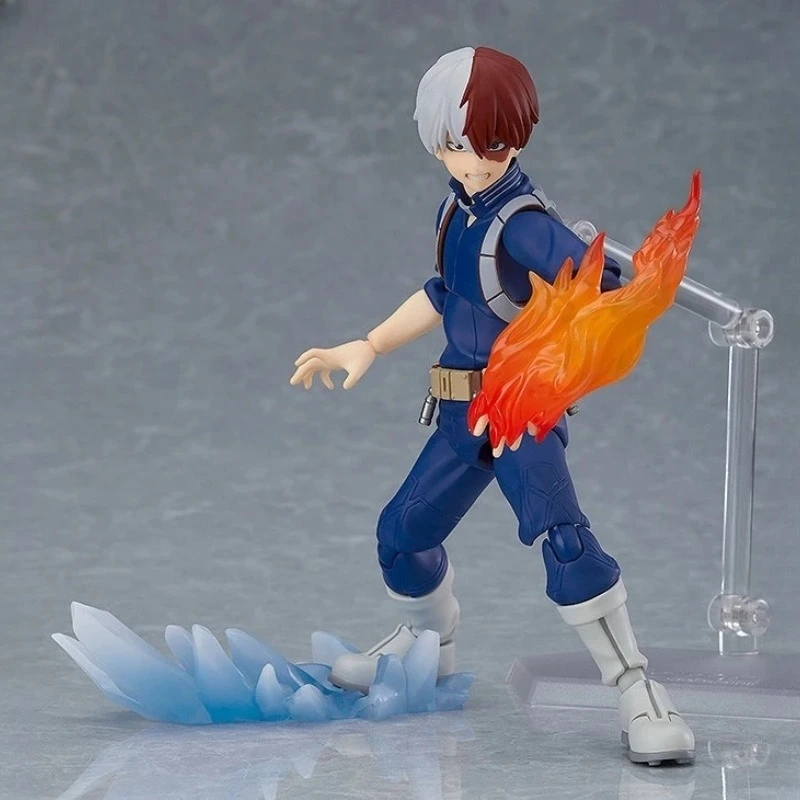 Max Original Figma Series My Hero Academia：Shoto Todoroki Anime Action Figure Assembly Model Toys Collectible Model Ornaments