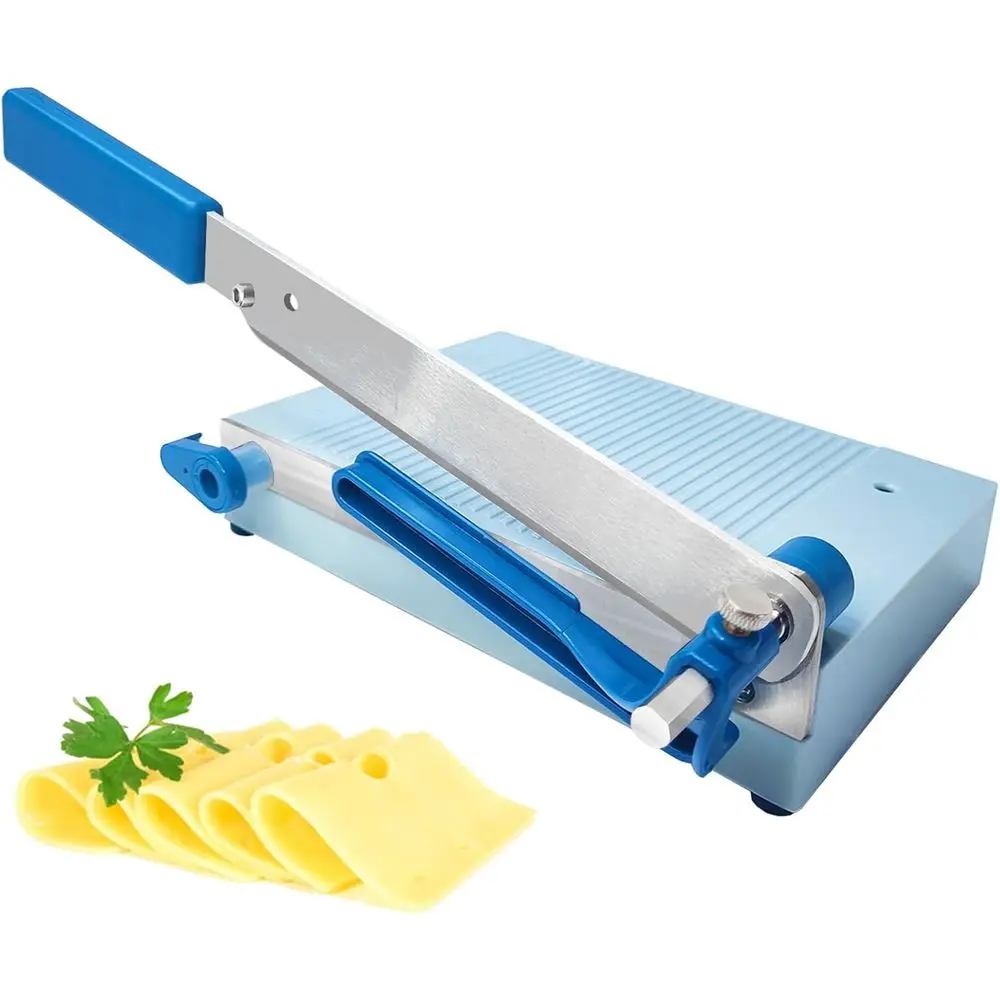 

Adjustable Thickness Cheese Slicer Cutter with Board, Multipurpose for Cheese, Sausage, Spam, Cucumber, Jerky