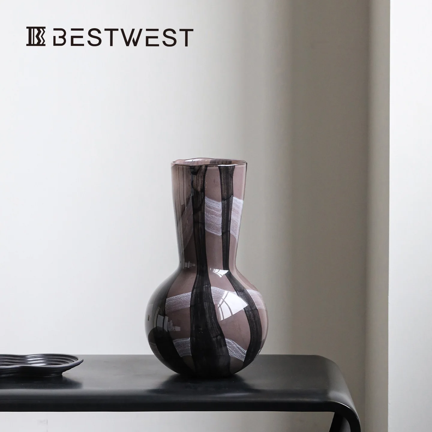 Vase Retro Italian Minimalist Senior Feeling Living Room Flower Arrangement Table Decoration High Appearance Level