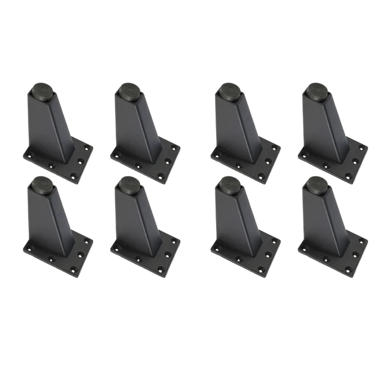 

Promotion! 8 Pcs 8Cm Adjustable Metal Furniture Leg Thick Aluminum Alloy Table Cabinets Feet Sofa Bed TV Cabinet Legs -Black