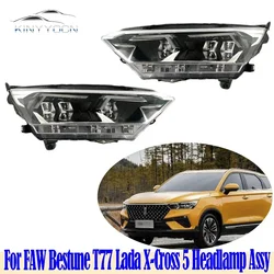 For FAW Bestune T77 2019-22 Lada X-Cross 5 LED Head Light Head Lamp Headlight Headlamp Front Light Assembly Assy 11Pin