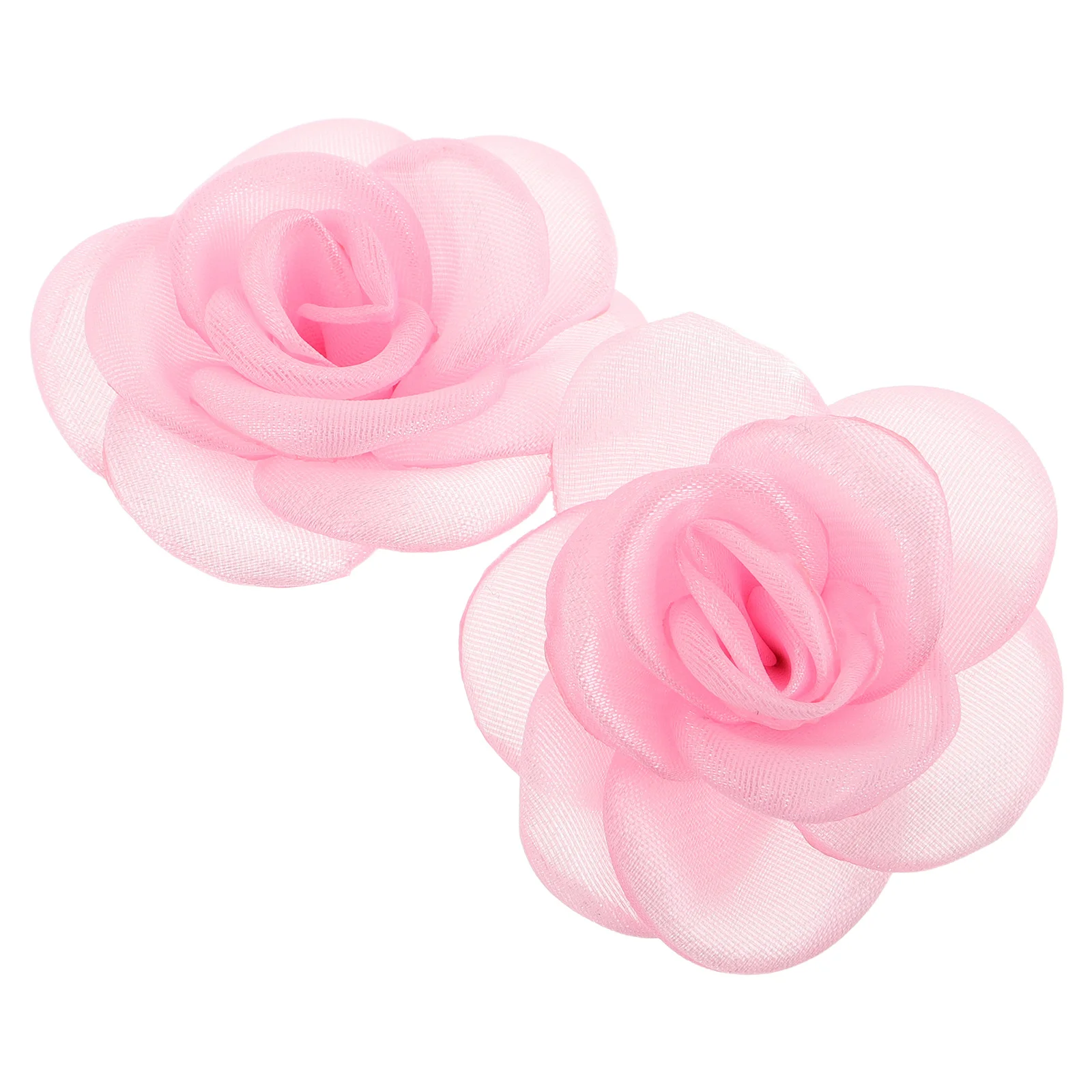 2 قطعة مقاطع أحذية عالية الكعب زهرة اليدوية النسيج ارتفع الديكور أبازيم قابلة للإزالة إكسسوارات الأحذية الأنيقة لحفلات الزفاف #3