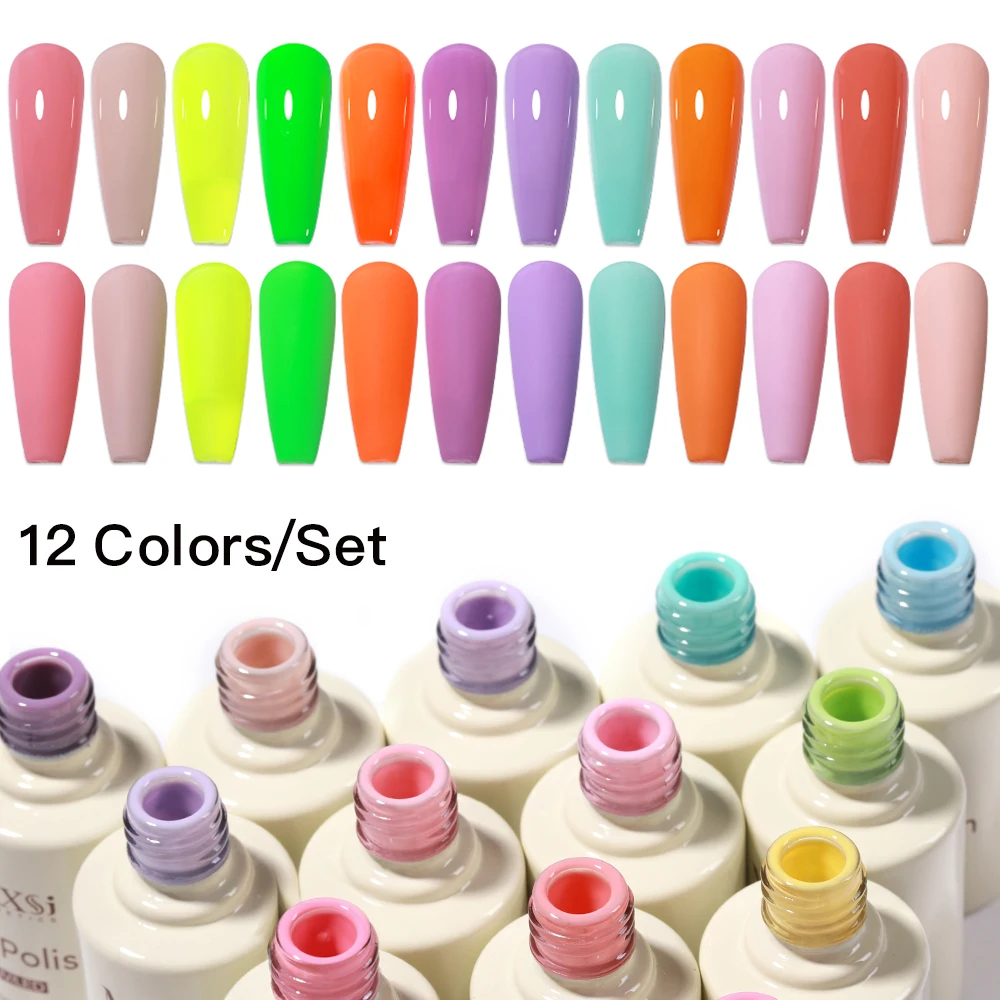 طقم طلاء أظافر جل مع آلة حفر أظافر كهربائية Vernis شبه دائمة UV LED طقم أدوات تزيين الأظافر قاعدة ومعطف علوي مجموعة مستلزمات الأظافر #6