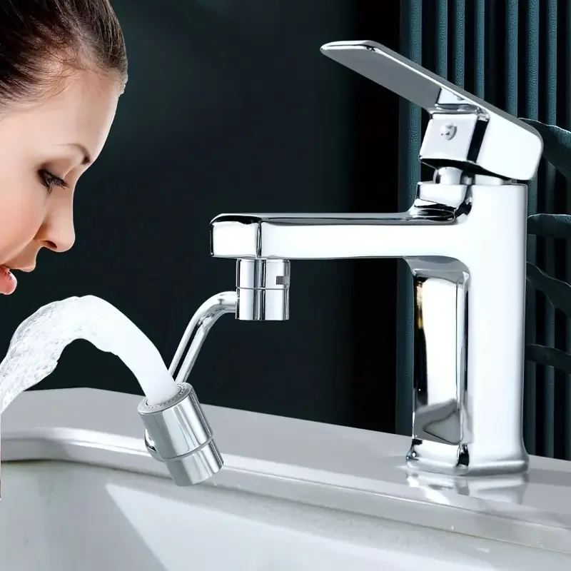 

1080° Rotating Bathroom Basin Faucet Extender U-shaped Faucet Single And Double Mode Water Outlet Anti-splash Spout Bubbler