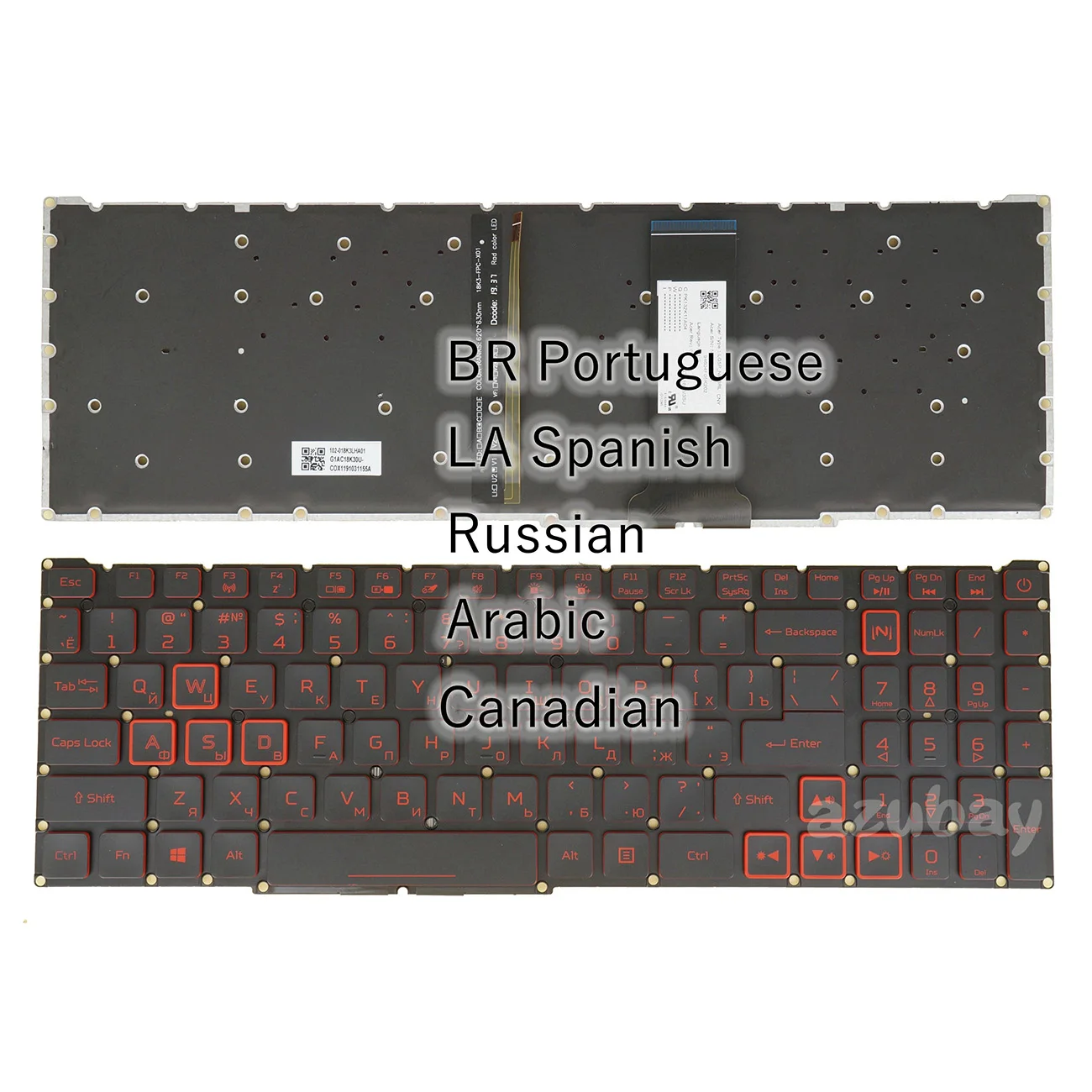 

Клавиатура для Acer lg05p _ n90brl lg5p _ n90brl NKI15130NA NKI15130NJ NKI1513153 NKI151315D PK132K11A04 PK132K11A30 PK133361A02