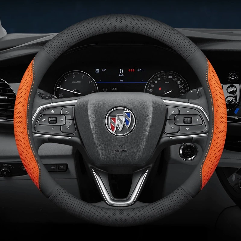 For Buick Luxury Steering Wheel Cover Ultra Thin Anti Slip Fit Enclave Envision Encore GX Regal LaCrosse Verano Cascada Electra