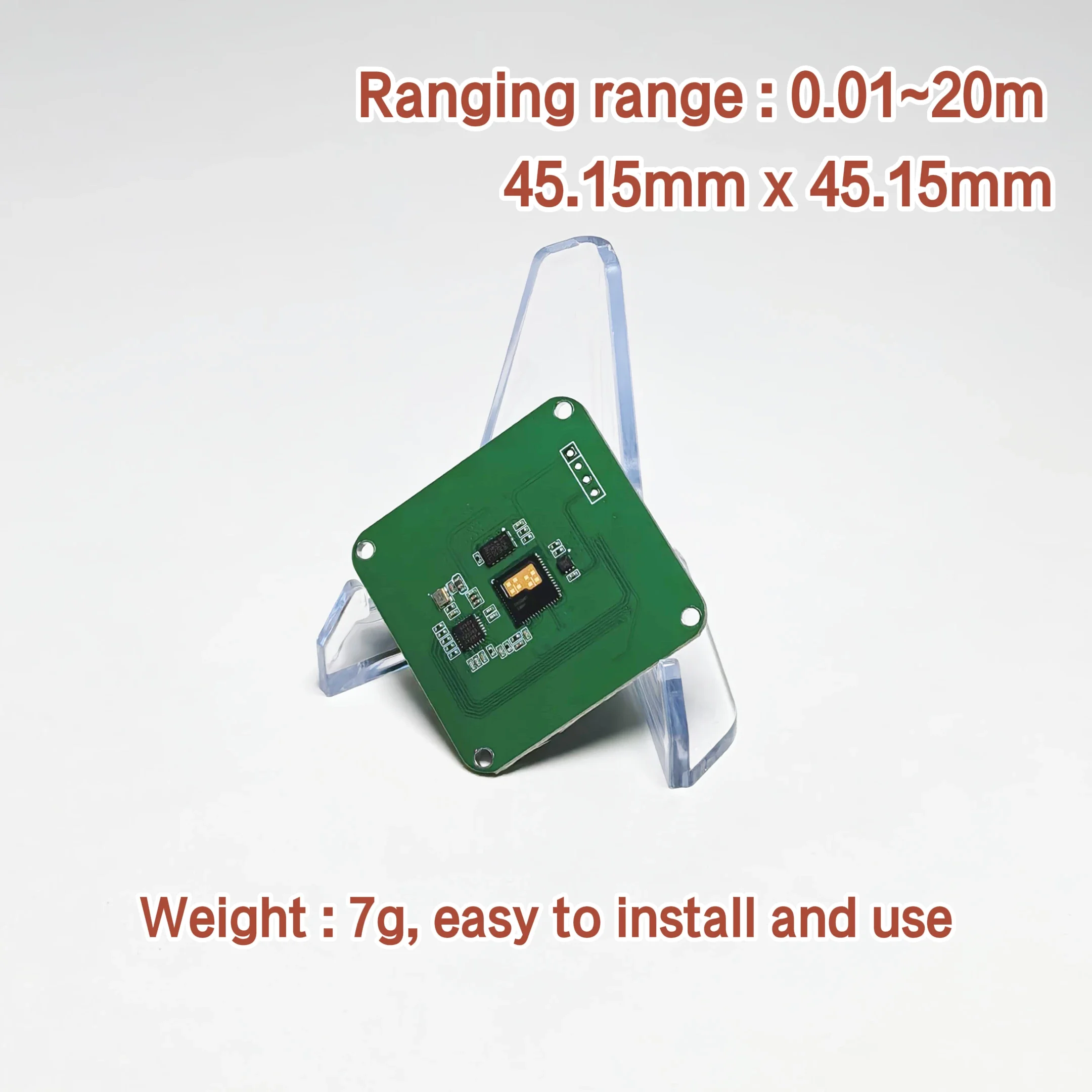 120GHz Radar Distance Sensor Module 0.1-20m ±2mm High Precision RS485 FMCW Distance Measurement for Industrial Level Monitoring