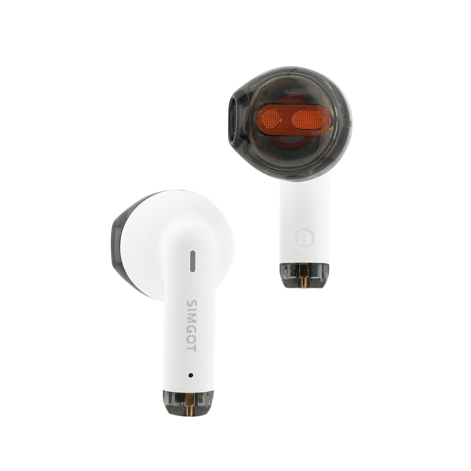 SIMGOT-Écouteurs sans fil Bluetooth 5.3 TWS, Écouteurs semi-intra-auriculaires, True Wireless, Réduction du bruit pour les jeux, Pilote dynamique, FLD100, 13mm