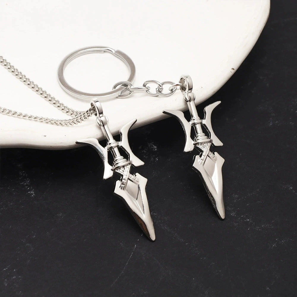 Anime Ghost Death Keychain Note Misa Amane Halberd-Shaped Pendant Cosplay Fan Jewelry Accessory Gift