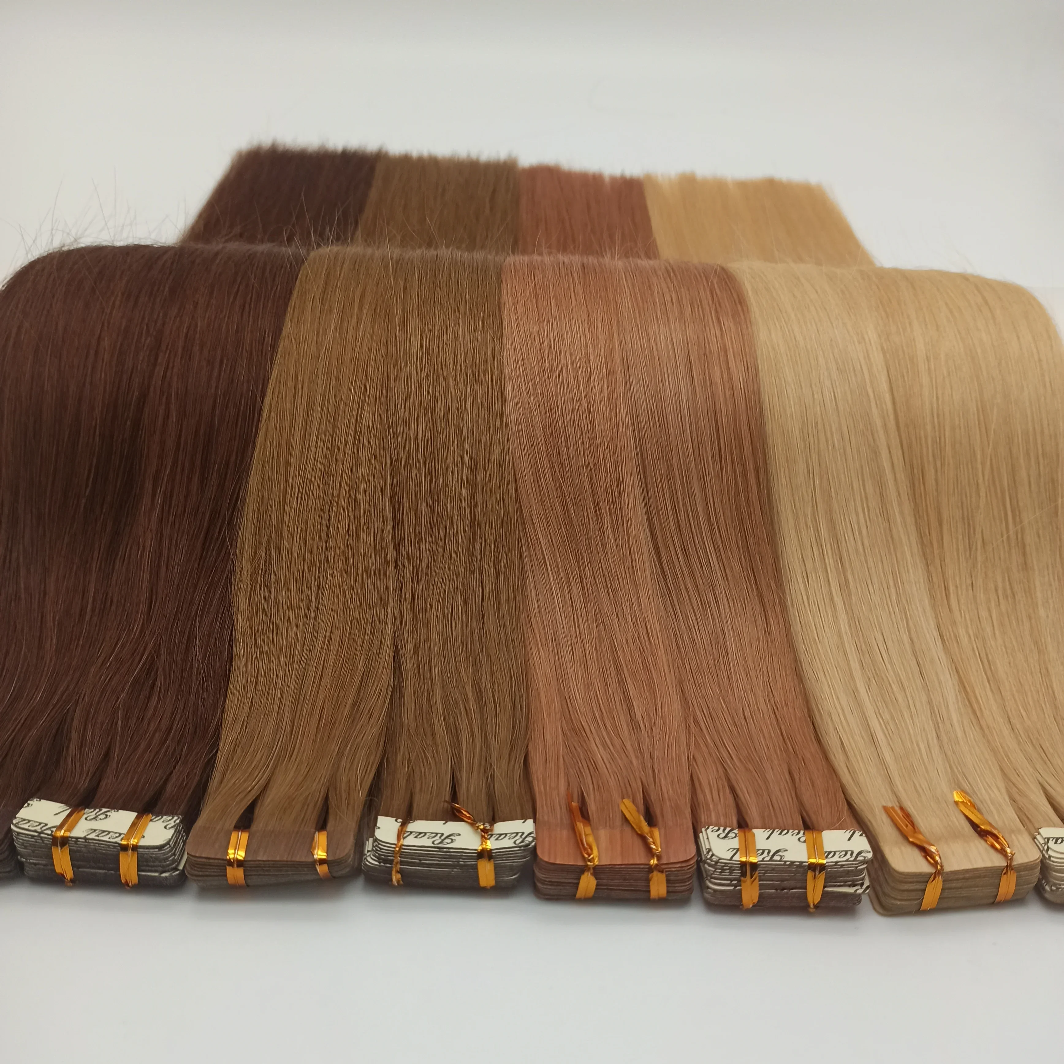 300g Cheap Factory Price Double Drawn customization Color length 100% Human Tape Hair Extensions Virgin Remy Tape