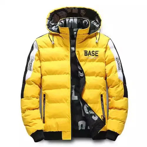 Men Autumn Winter Cotton Jacket Warm Comfortable Padded Thickened Down Jacket 2024 New Double-Sided Clothes Removable Cap M-5XL