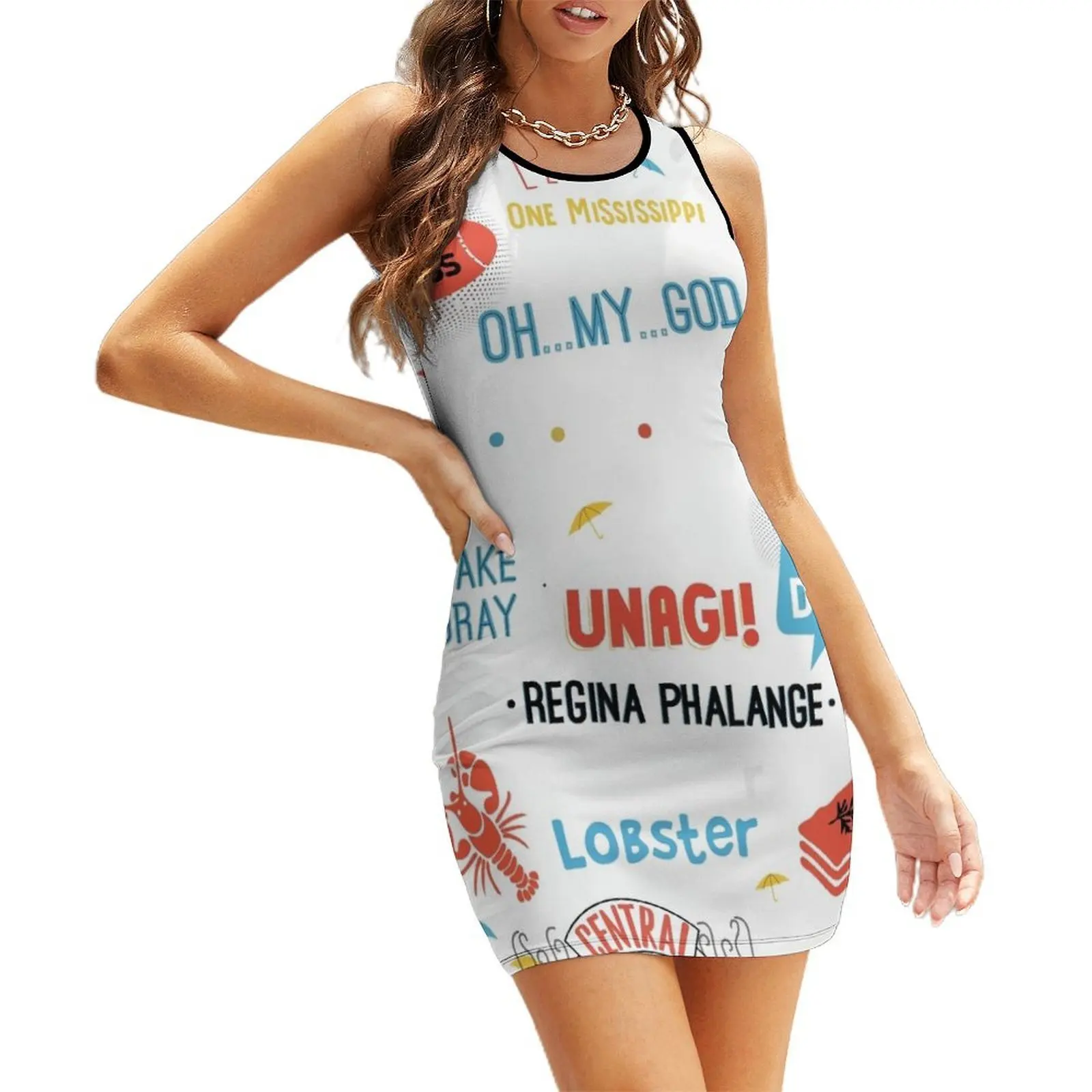 

friends doodle Sleeveless Sundress dresses for womens 2025 Dress vintage party dress women elegant luxury Woman clothes